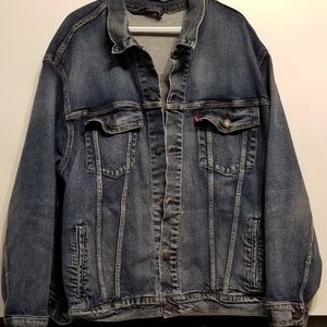 2/60$Vintage Levi's Trucker Jacket jean denim men XL